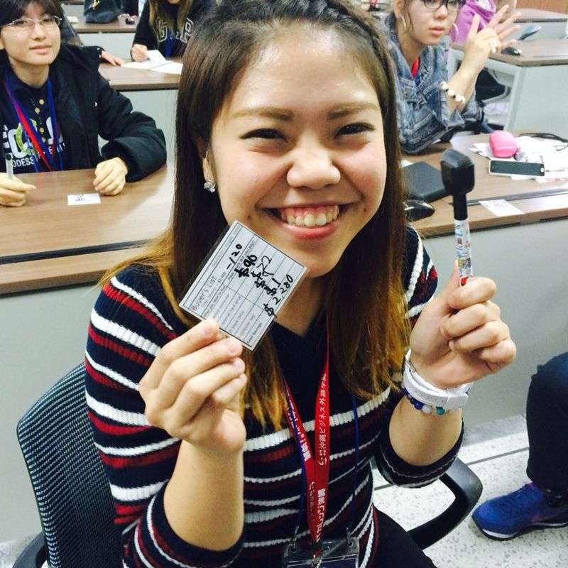 上地玲奈さん(浦添商業高校出身)